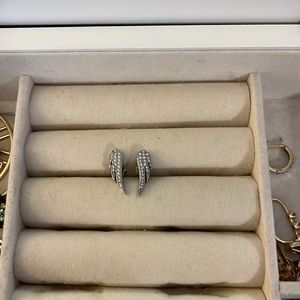 Sterling silver Angel wing earrings